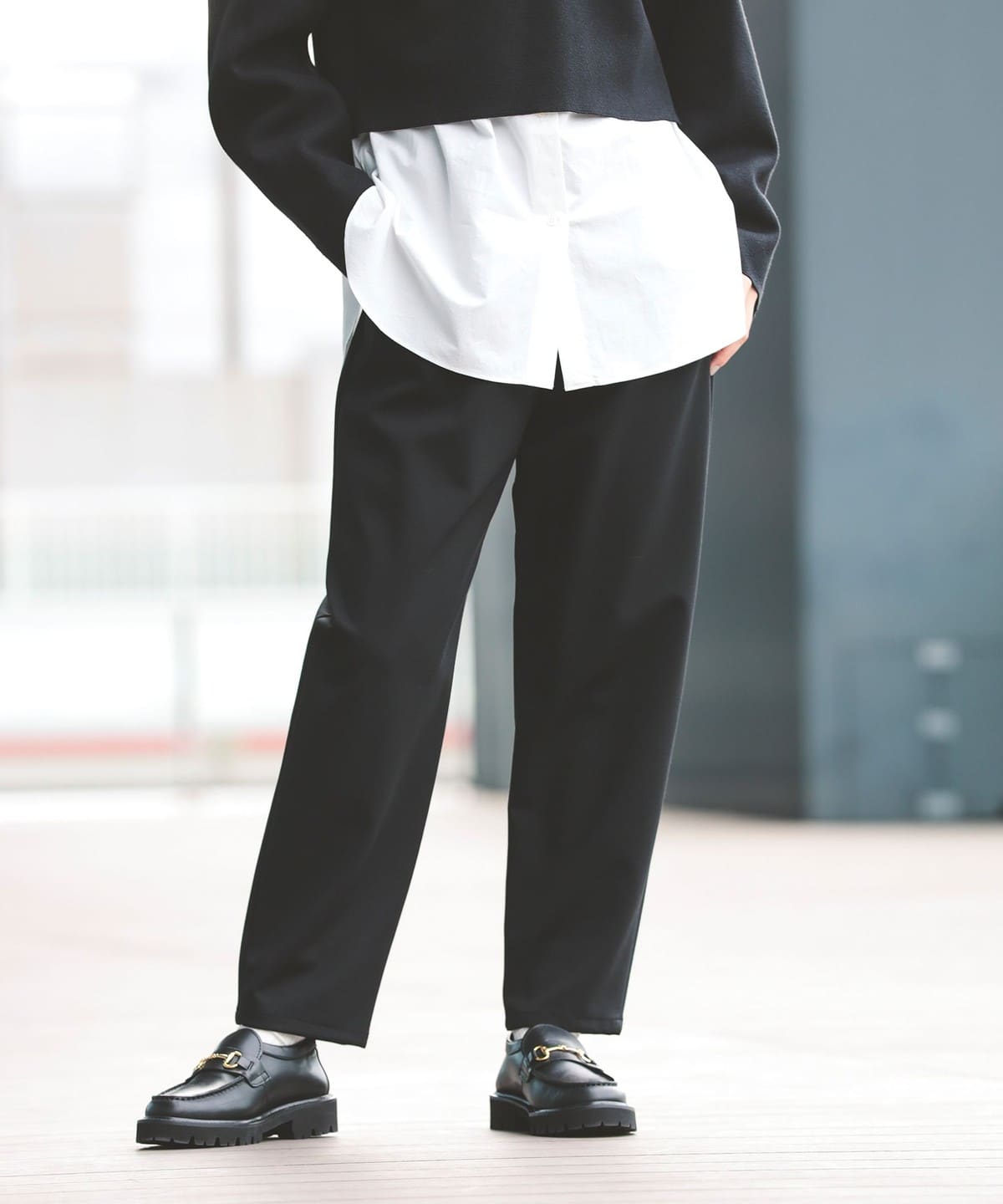 バック ピーチ カーブパンツ パンツ WOMEN BLACK 36 バック ピーチ カーブパンツ パンツ WOMEN BLACK 36
