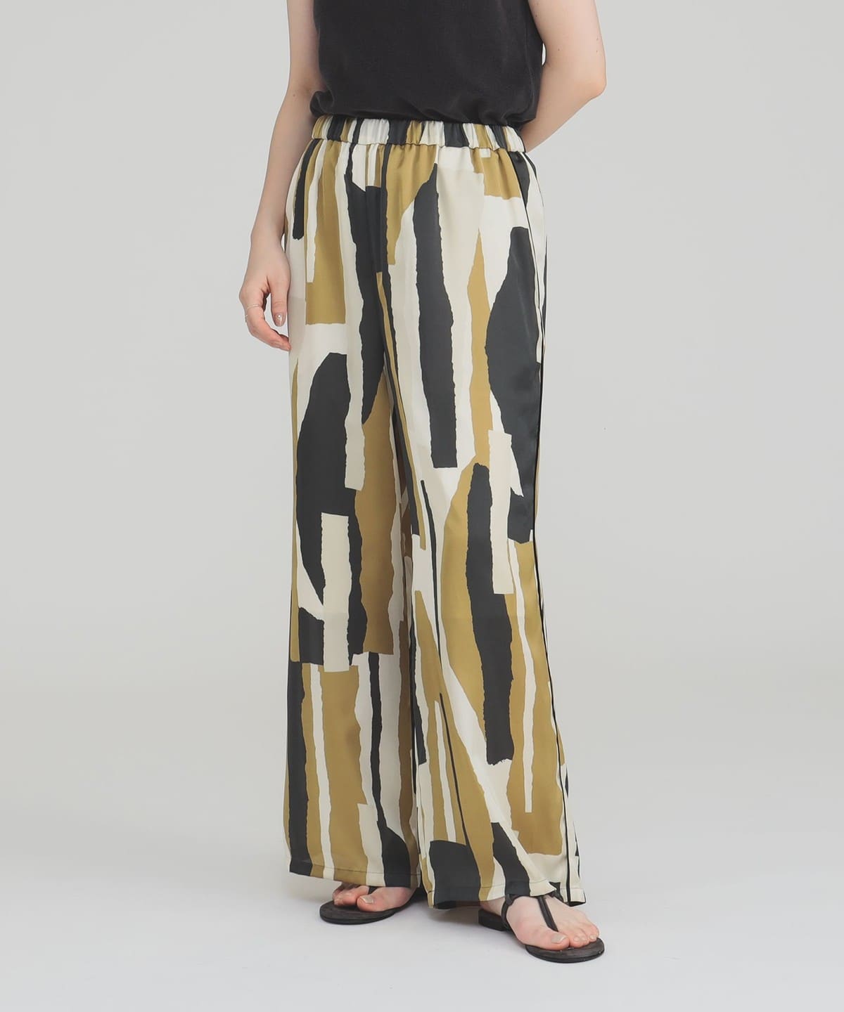 シックプリント パンツ パンツ WOMEN BEIGE PRINT 36 シックプリント パンツ パンツ WOMEN BEIGE PRINT 36