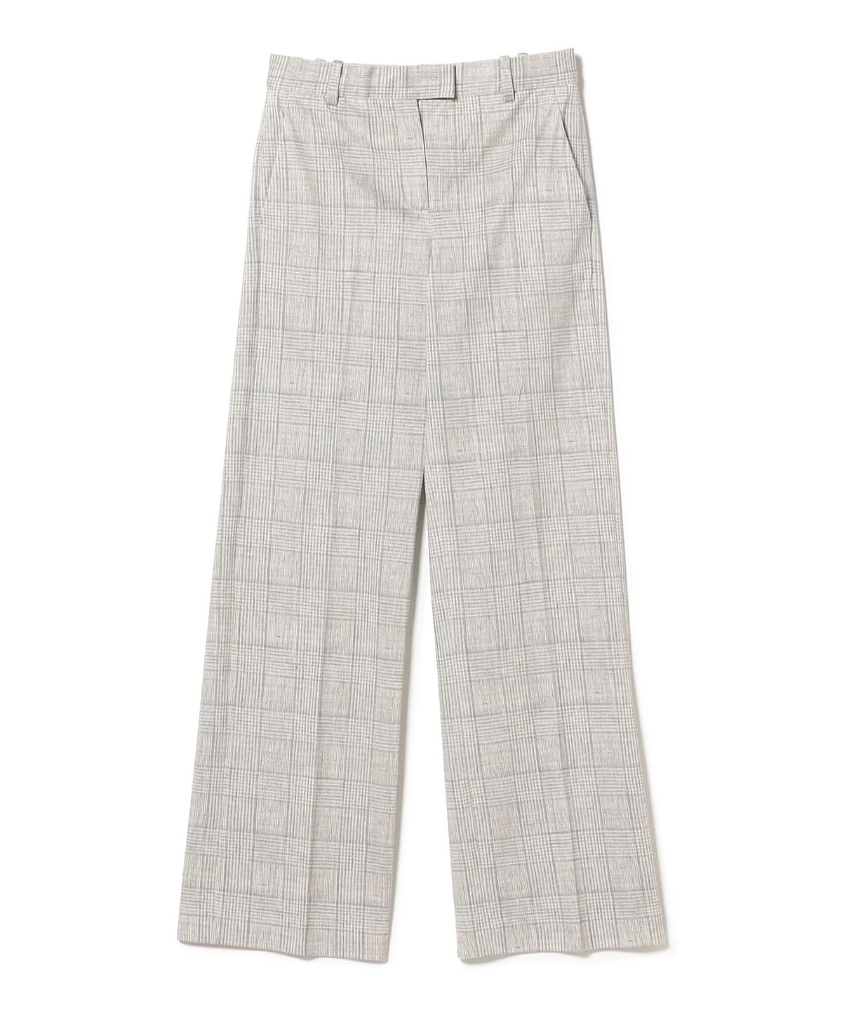 CIRCOLO1901 チルコロ1901 / コットンピケ グレンチェック パンツ パンツ WOMEN GREY 38 CIRCOLO1901 チルコロ1901 / コットンピケ グレンチェック パンツ パンツ WOMEN GREY 38