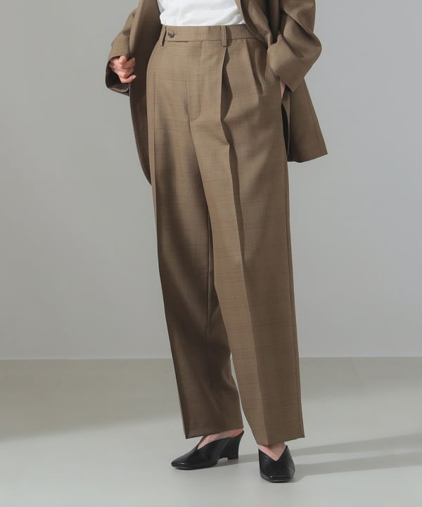 BLUEFACED WOOL TWO-TUCK SLACKS - AURALEE Official Website