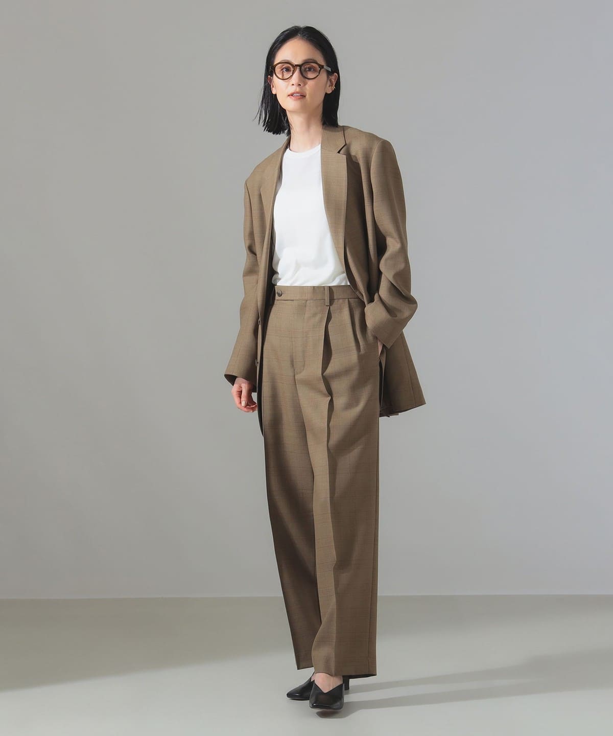Demi-Luxe BEAMS Demi-Luxe BEAMS AURALEE BLUEFACED WOOL TWO