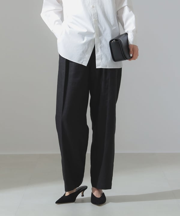 ビームス取扱♪ティッカ上質リネン100%ゆったりワイドパンツオールインワン♪ Demi-Luxe BEAMS（デミルクス ビームス）【別注】TICCA