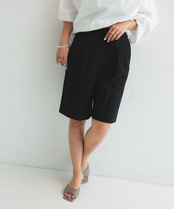 充実の品 Demi-Luxe ショートパンツ ビームス）リネン BEAMS（デミルクス パンツ