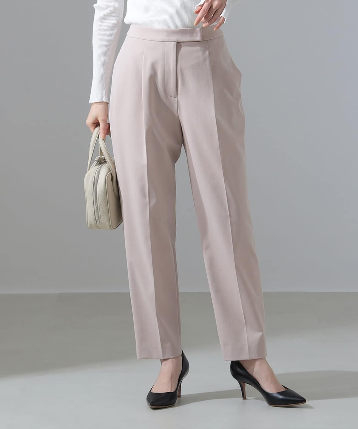 【4/24再値下げ】テトロンレーヨン 2WAYストレッチ タックパンツ パンツ WOMEN PINK 38 【4/24再値下げ】テトロンレーヨン 2WAYストレッチ タックパンツ パンツ WOMEN PINK 38