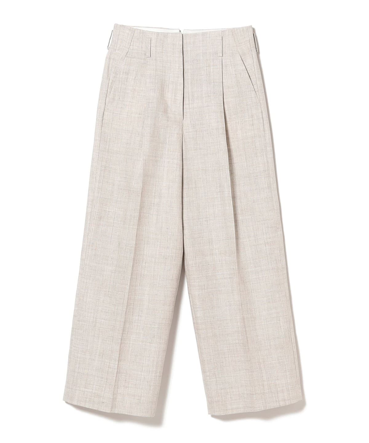 support surface / リネン タックパンツ パンツ WOMEN GREIGE 0 support surface / リネン タックパンツ パンツ WOMEN GREIGE 0