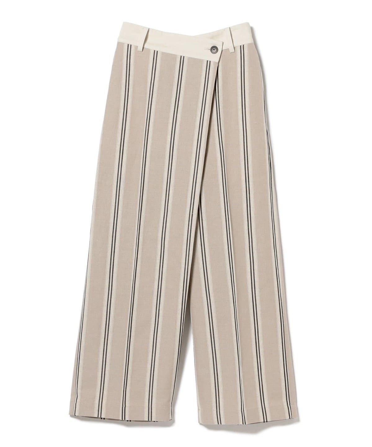 ラップ タック ワイドパンツ パンツ WOMEN STRIPE 36 ラップ タック ワイドパンツ パンツ WOMEN STRIPE 36