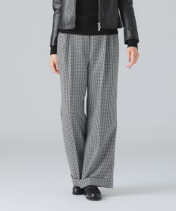 BERNARD ZINS / ハウンドトゥース 2タック ワイド パンツ