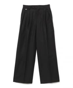 AURALEE / BLUEFACED WOOL TWO-TUCK SLACKS