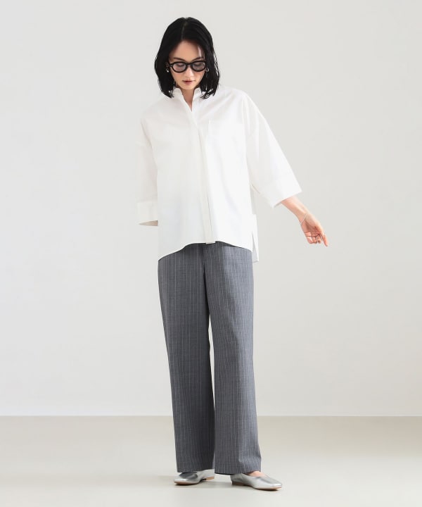 Demi-Luxe BEAMS（デミルクス ビームス）ポプリン ストライプ