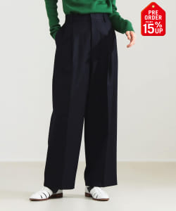 【+15%ポイントUP】AK+1 / 1タック ウール ワイドパンツ