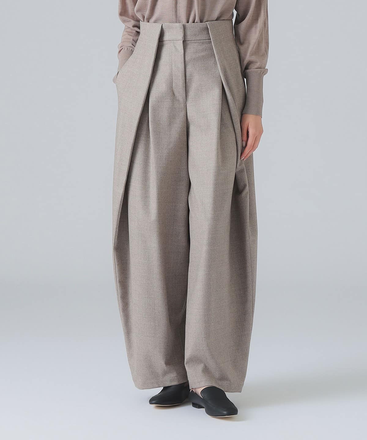 SUPPORT SURFACE サポートサーフェス / ウール ハイウエスト タックパンツ パンツ WOMEN GRAIGE 0 SUPPORT SURFACE サポートサーフェス / ウール ハイウエスト タックパンツ パンツ WOMEN GRAIGE 0