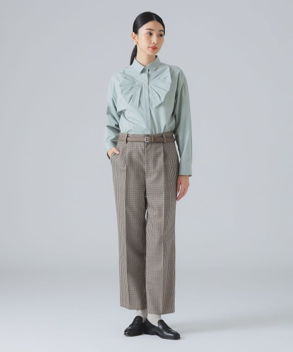 EFFE BEAMSエッフェビームス　パンツスーツ　グレー系　日本製　大きめL EFFE BEAMSエッフェビームス パンツスーツ グレー系 日本製 大きめL