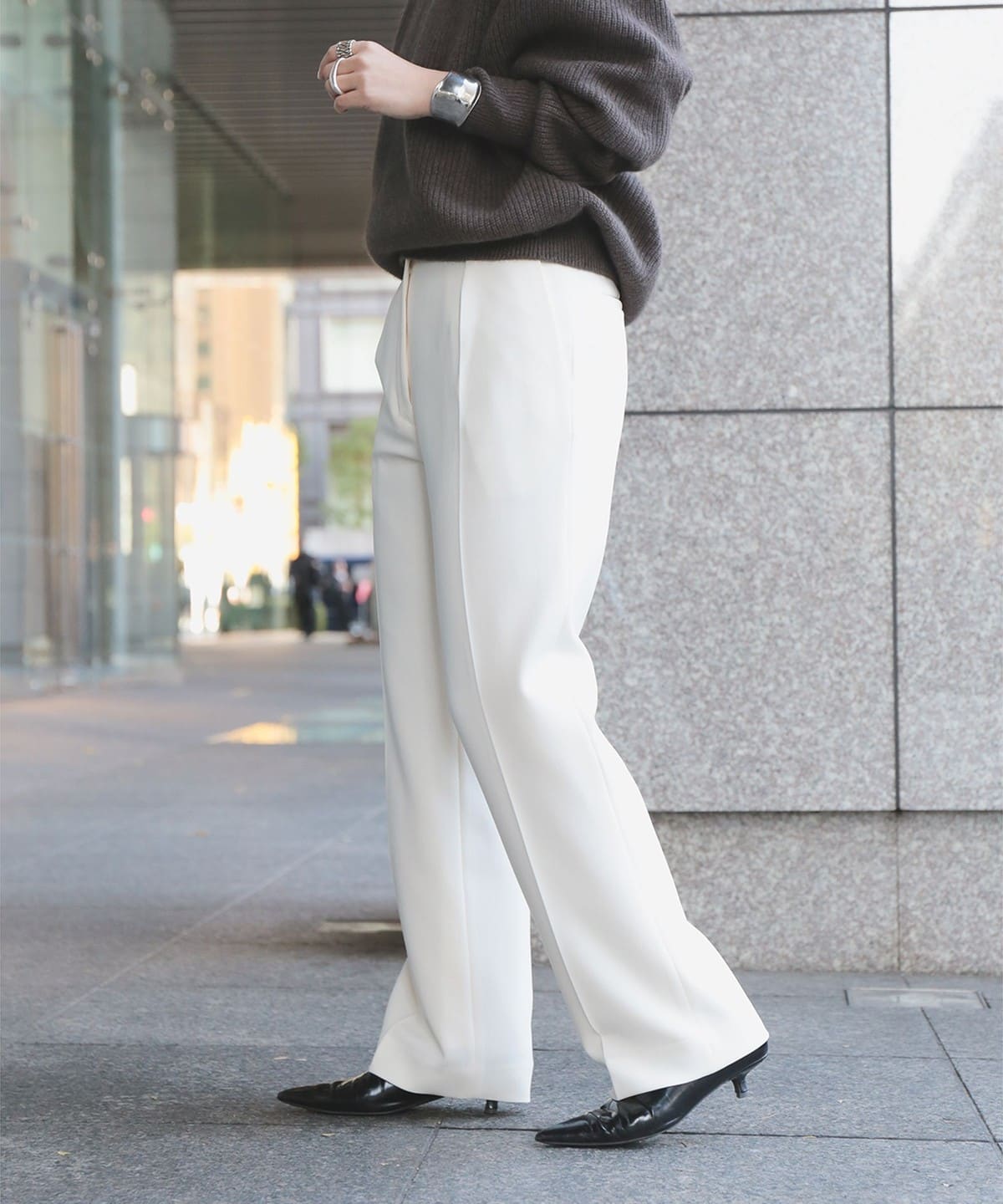 Demi-Luxe BEAMS　ビームス　ニットパンツ Demi-Luxe BEAMS（デミルクス ビームス）AK+1 / スムース ニット