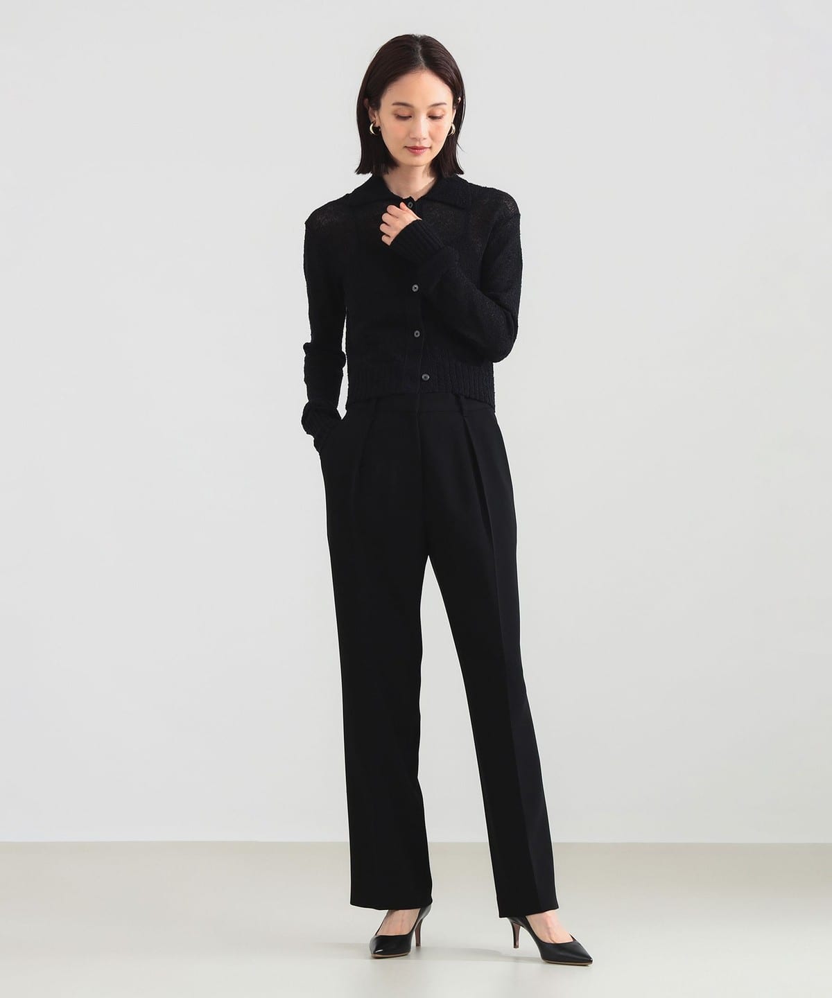 【eteさま専用】デミルクスビームス　パンツスーツ Demi-Luxe BEAMS（デミルクス ビームス）トリアセ スリムパンツ