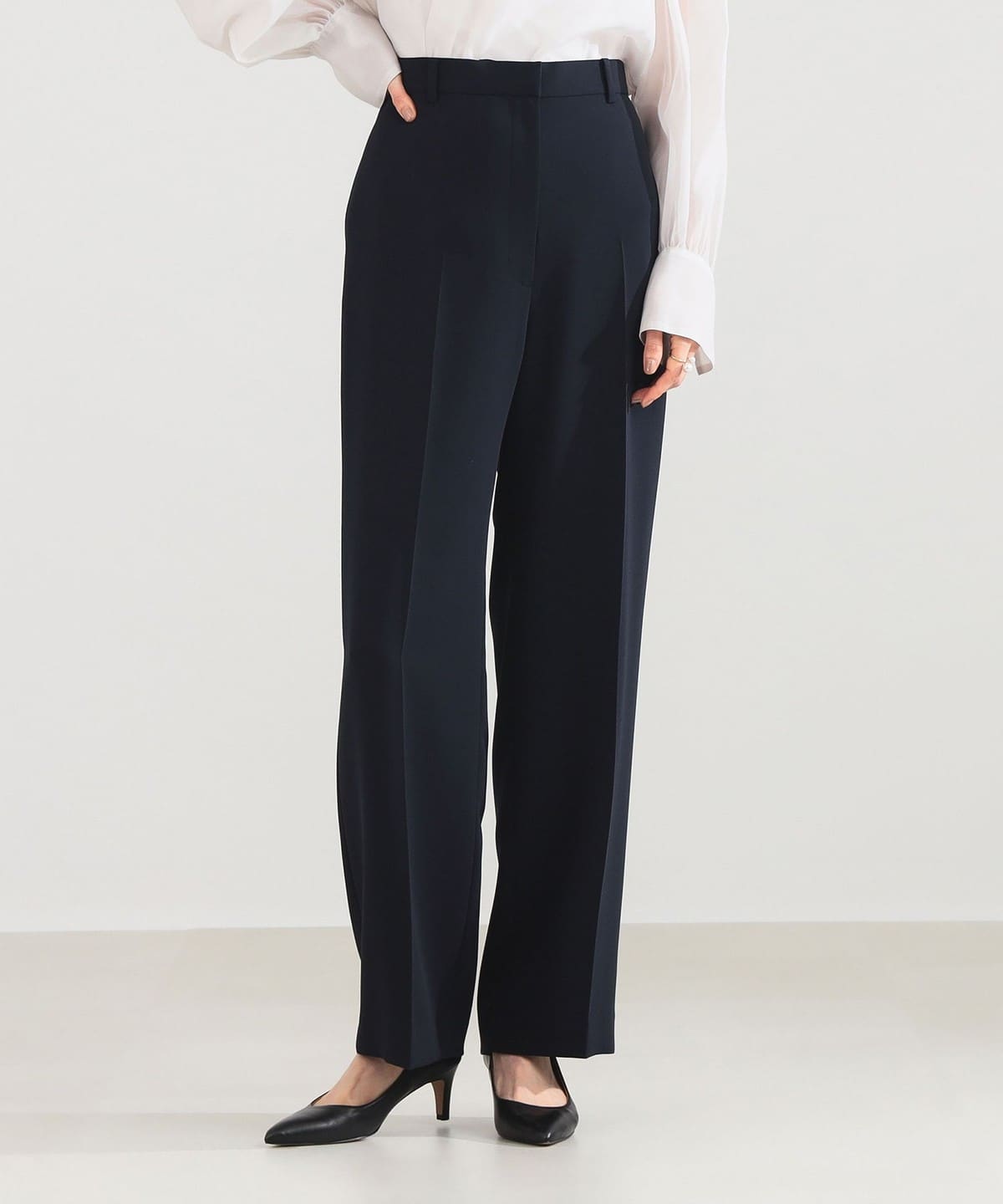 Demi-Luxe BEAMS（デミルクス ビームス）ソフト ストレート パンツ