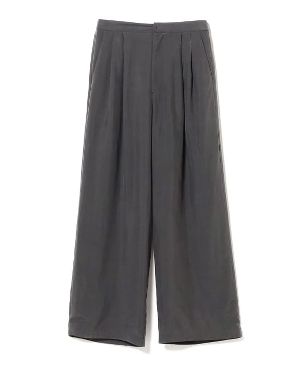 ATON / Silk suede easy pants