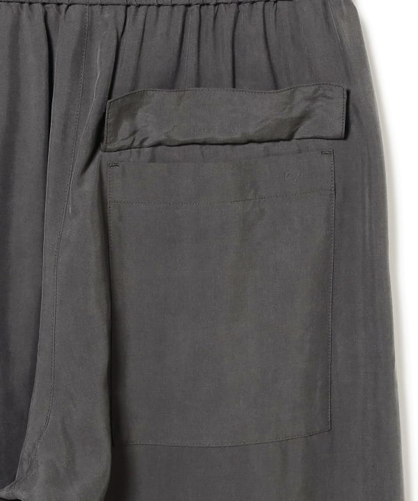 ATON / Silk suede easy pants