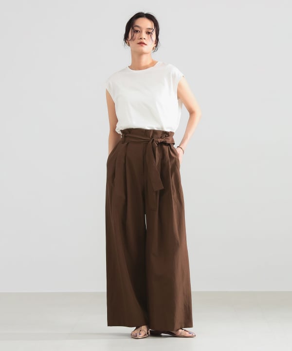ハイウエスト 2タック パンツ Model：H165 B77 W57 H79　Size：38