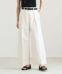 タック チノ ワイドパンツ