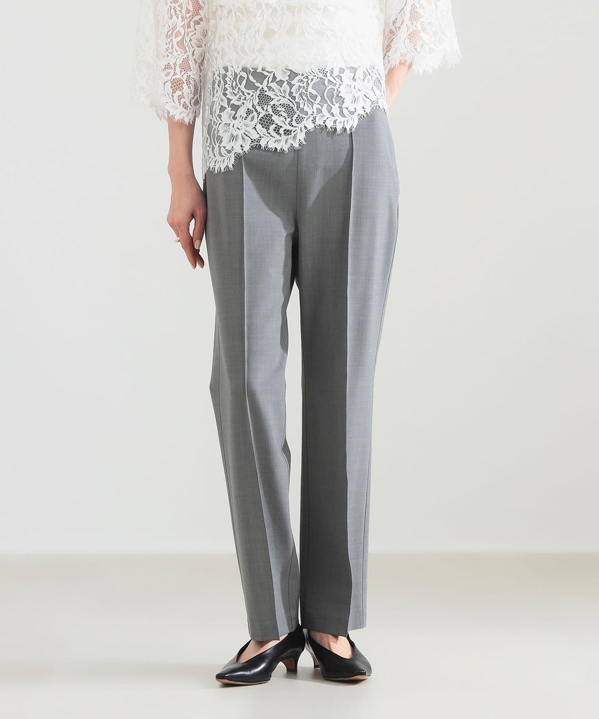 �y5/14�l�����z�X�g���b�` �Z���^�[�V�[�� �p���c �p���c WOMEN GREY 38
