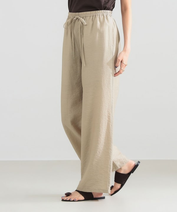 Demi-Luxe BEAMS ベージュワイドパンツ サイズ36 Demi-Luxe BEAMS（デミルクス ビームス）タック チノ ワイドパンツ