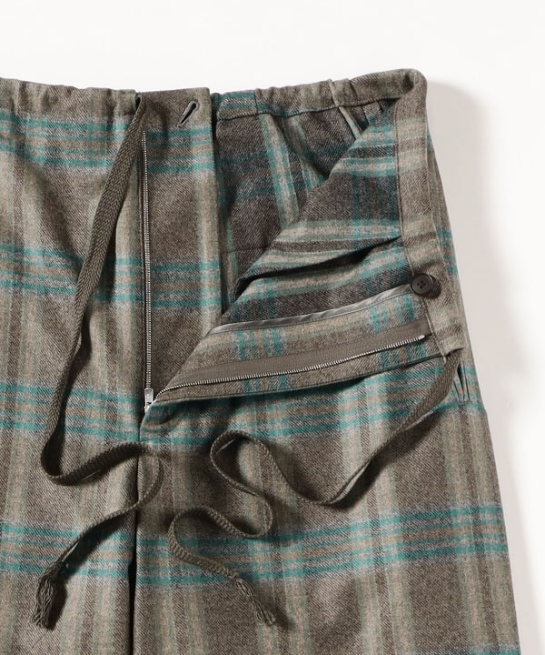 AURALEE / WOOL FULLING FLANNEL DRAWSTRING PANTS