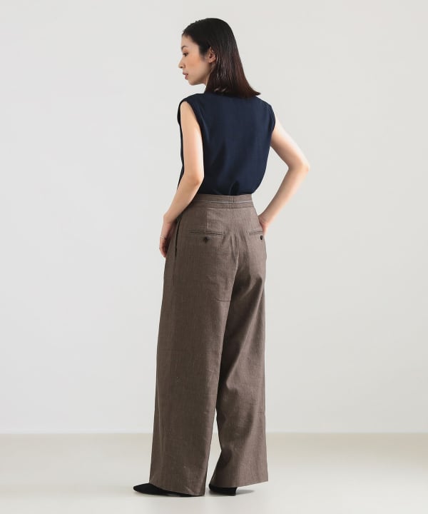 【+10%ポイントUP】AK+1 / ウール 2タック パンツ Model：H165　Size：38