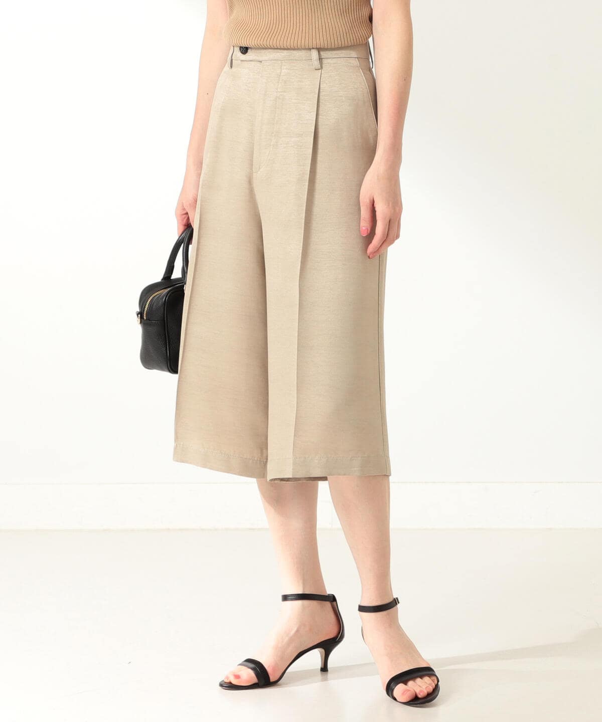 Demi-Luxe BEAMS [Demi-Luxe BEAMS] BERWICH / Rayon flare culottes