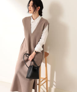 Demi-Luxe BEAMS / ニット ノースリーブワンピース