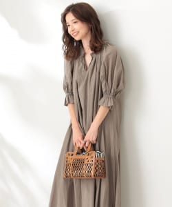 MARIHA × Demi-Luxe BEAMS / 別注 春の花のドレス ショートスリーブ ソリッド