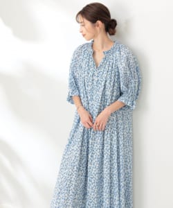 MARIHA × Demi-Luxe BEAMS / 別注 春の花のドレス ショートスリーブ プリント
