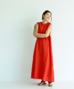 Demi-Luxe BEAMS /  リネン シンプル レディ ワンピース