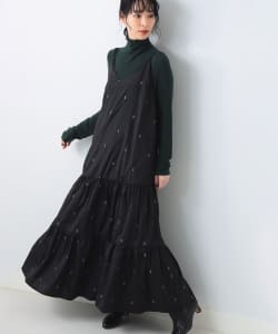 ne Quittez pas × Demi-Luxe BEAMS / 別注 エンブロイダリー キャミソールドレス