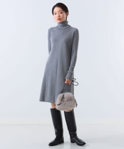 ROBERTO COLLINA × Demi-Luxe BEAMS / 別注 メリノウール タートルネック ワンピース