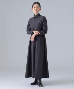 タフタ シャツワンピース