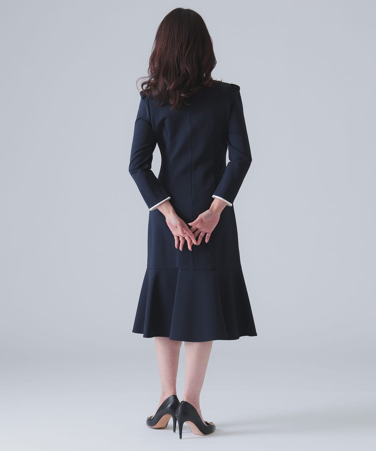 未使用EFFE BEAMS / スタンドネック ポンチョコート EFFE BEAMS（エッフェ ビームス）GIOVI / フォックスファー