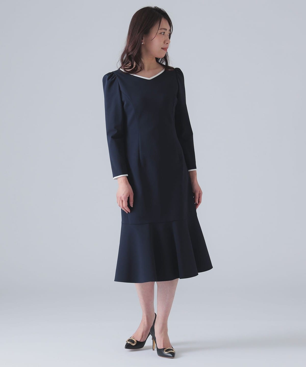 EFFE BEAMS（エッフェ ビームス）CORCOVADO / ポンチ バイカラードレス