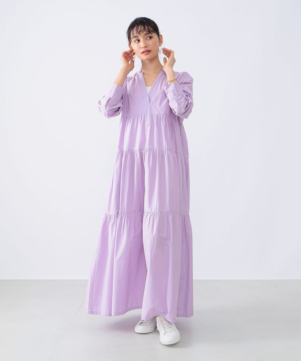 Demi-Luxe BEAMS Demi-Luxe BEAMS ne Quittez pas / poplin tiered