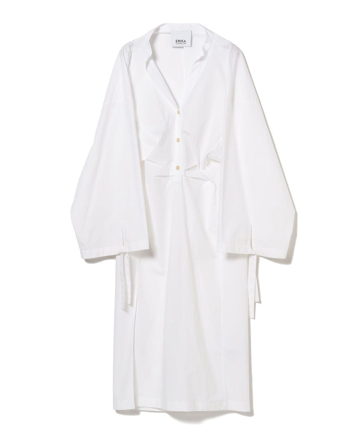 ERIKA CAVALLINI エリカ カヴァリーニ / コットン シャツ ワンピース ワンピース WOMEN WHITE 40 ERIKA CAVALLINI エリカ カヴァリーニ / コットン シャツ ワンピース ワンピース WOMEN WHITE 40