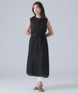 M・fil / 別注 リネン ノースリーブ ロング ワンピース