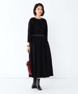 VONDEL / ギャザー ジャージーワンピース