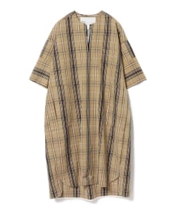 TICCA / 別注 チェック キーネックワンピース