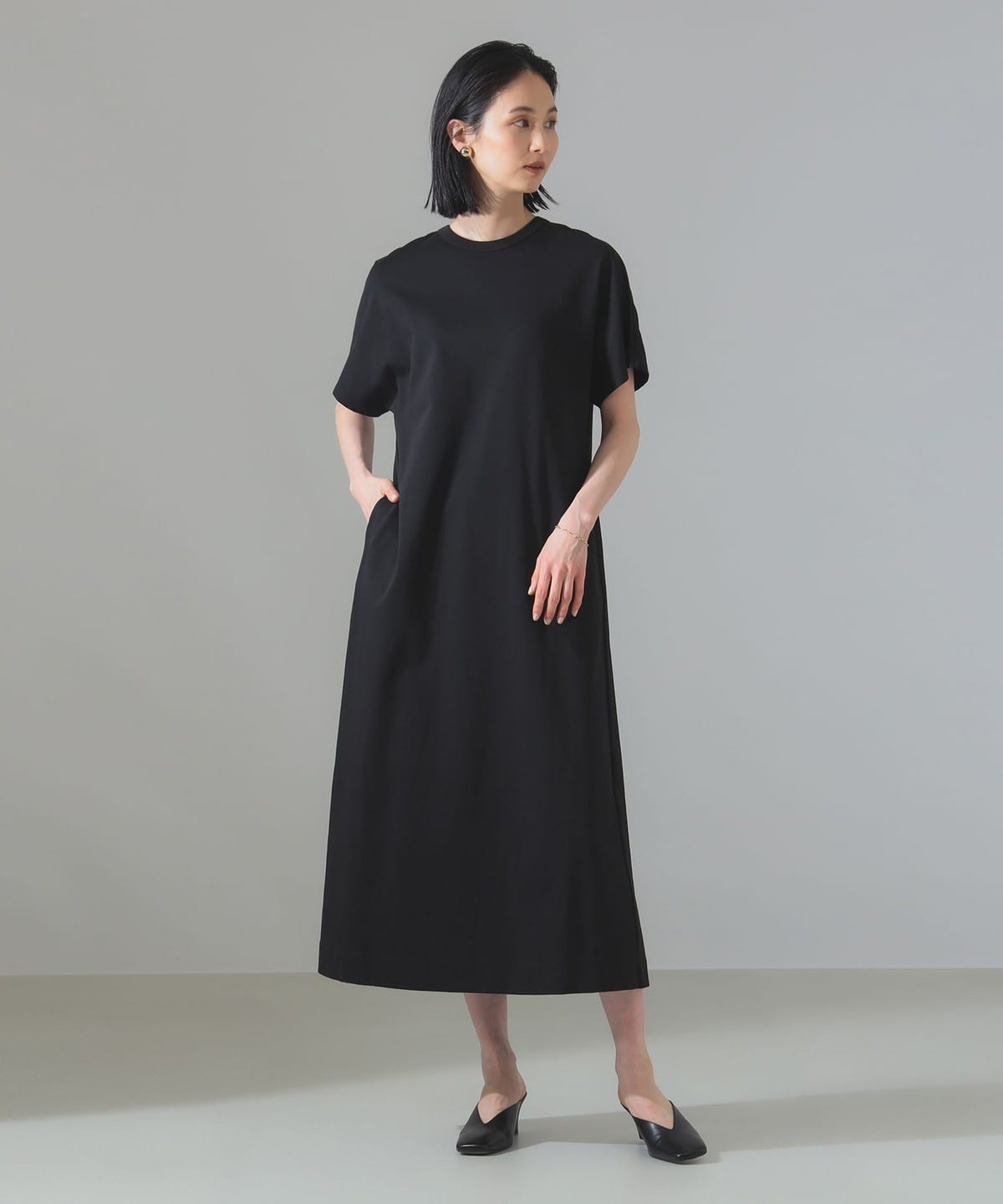 【別注】スタイリスト佐藤佳菜子 × SLOANE スローン / Tシャツ マキシワンピース ワンピース WOMEN BLACK 2 【別注】スタイリスト佐藤佳菜子 × SLOANE スローン / Tシャツ マキシワンピース ワンピース WOMEN BLACK 2