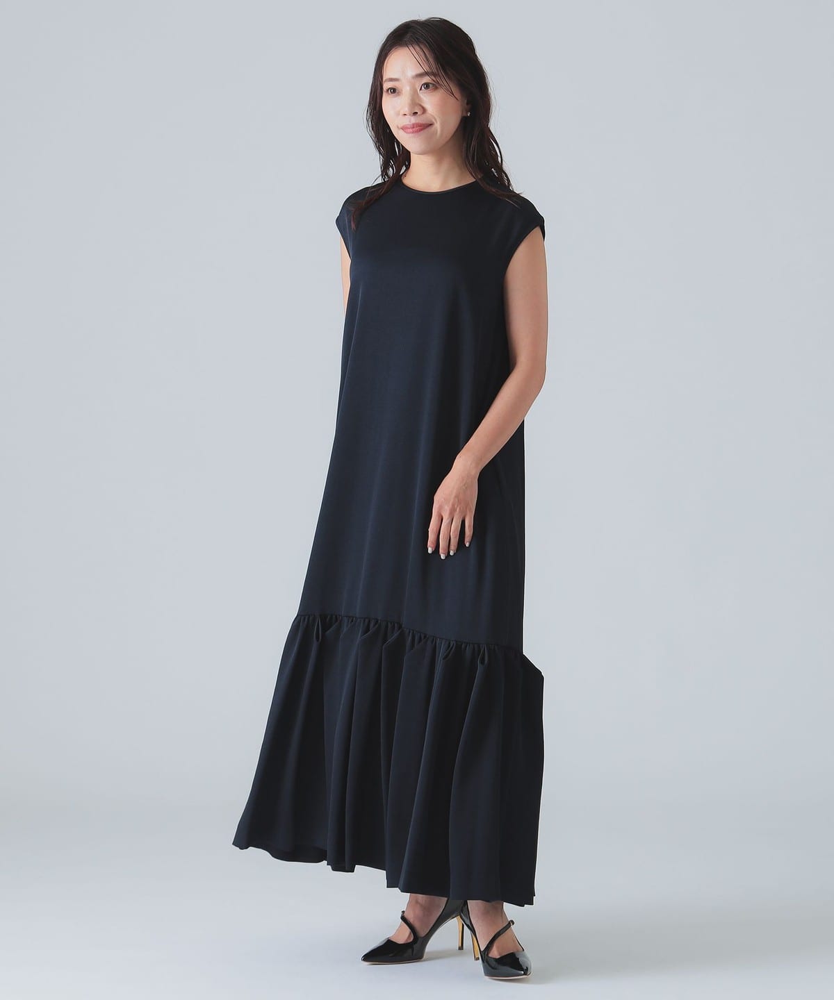 【新品未使用】デミルクスビームス　タックティアードワンピース　BEAMS EFFE BEAMS（エッフェ ビームス）タック ティアード ワンピース