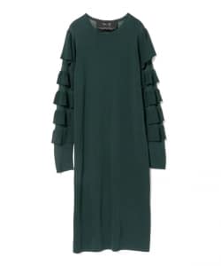 ROOM NO.8 BLACK / フリルスリーブ ワンピース