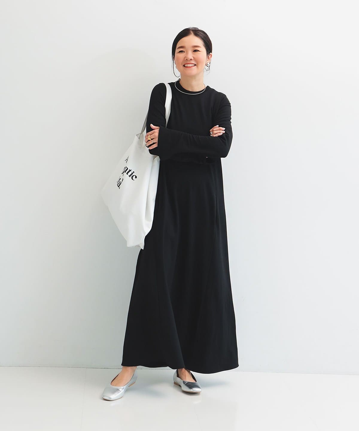 美品　LEE×デミルクスビームス　スーパーシンプルワンピース .M　36　黒 美品 LEE×デミルクスビームス スーパーシンプルワンピース .M 36 黒