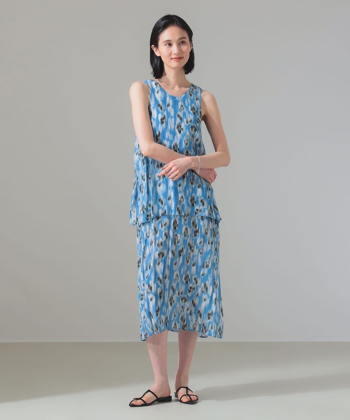 【6/25新規値下げ】christian wijnants / DOLIAT イカット ドレス ワンピース WOMEN BLUE IKAT 34 【6/25新規値下げ】christian wijnants / DOLIAT イカット ドレス ワンピース WOMEN BLUE IKAT 34