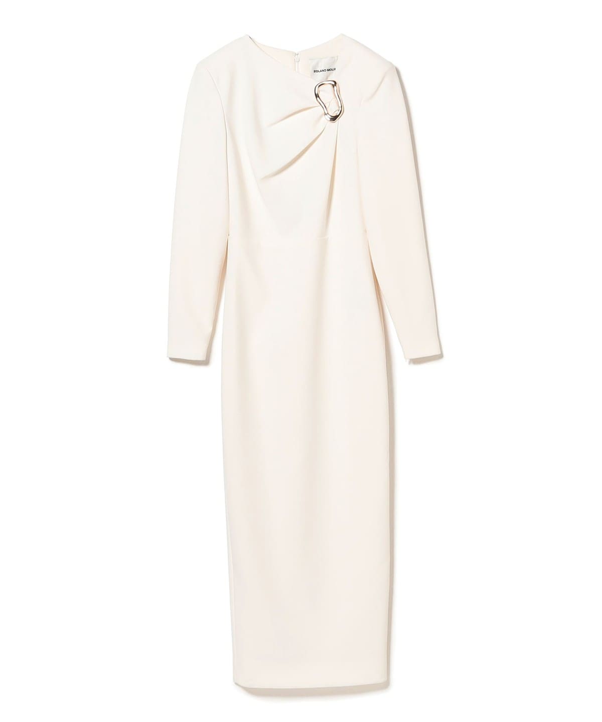 ROLAND MOURET / バックル ロングスリーブ ドレス ワンピース WOMEN CREAM 6