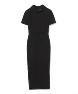 ROLAND MOURET / オフネック ショートスリーブ ドレス