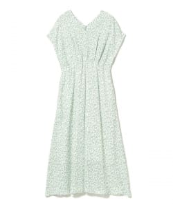 【TIME SALE】Demi-Luxe BEAMS / 女裝 森林 小V領 傘狀 洋裝